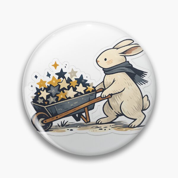Item preview, Rabbit Carrying Stars Minimal Illustration designed and sold by Naviora.