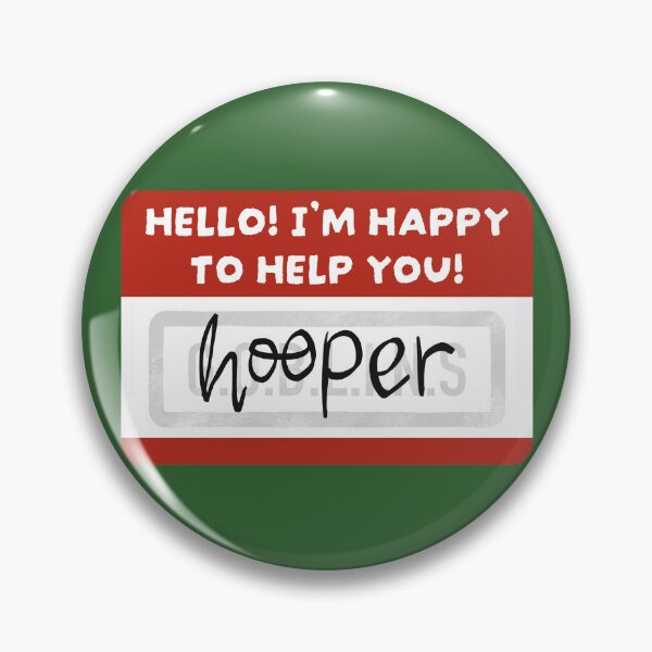 Item preview, Hooper Name Tag designed and sold by GOBLINSPodcast.