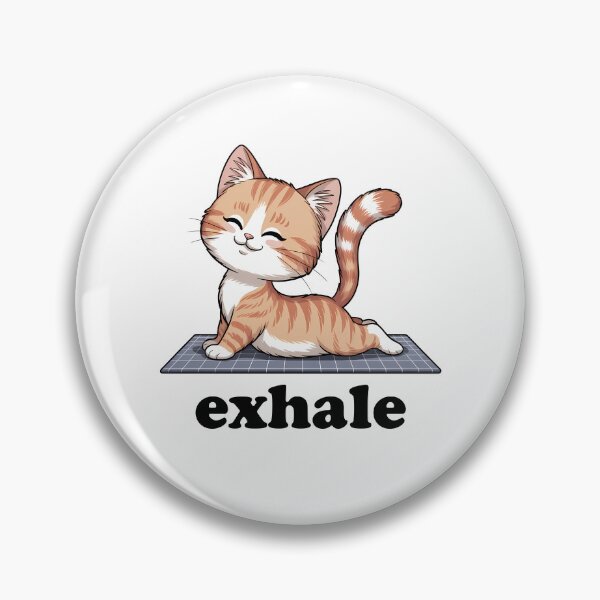 Item preview, Exhale Cat Yoga designed and sold by KD Merch.