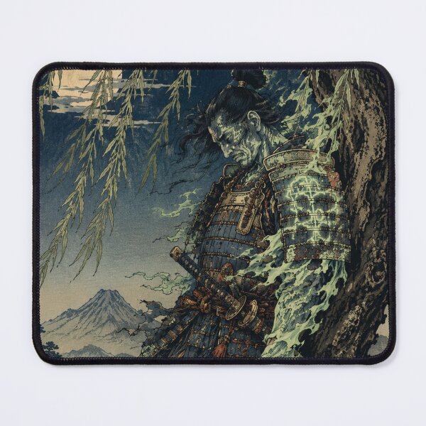 Item preview, Willow Wanderer - Vintage Japanese Samurai Ghost Ukiyo-e Woodblock designed and sold by bapupa.