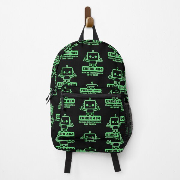 Item preview, ERROR 404: Human Intelligence Not Found - Sad Kawaii Robot Line Art designed and sold by NemiMakeit.