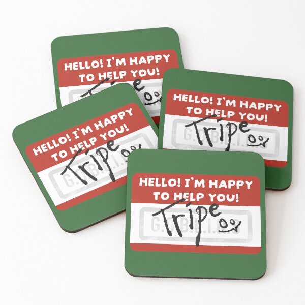 Item preview, Tripe Name Tag designed and sold by GOBLINSPodcast.