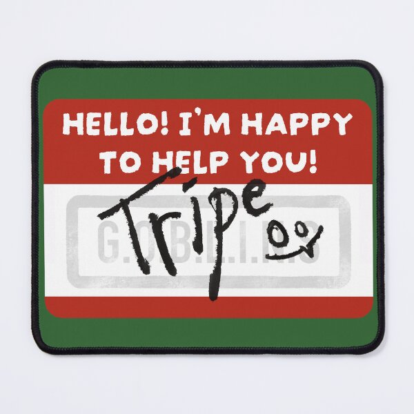 Item preview, Tripe Name Tag designed and sold by GOBLINSPodcast.