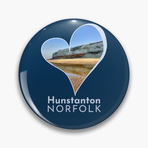 Item preview, Hunstanton Norfolk Heart Design Featuring Famous Cliffs Coast designed and sold by MyriadNorfolk.