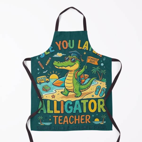 Item preview, See You Later Alligator Teacher Last Day of School Summer designed and sold by Mbayrek.