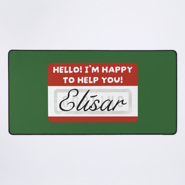 Item preview, Elisar Name Tag designed and sold by GOBLINSPodcast.