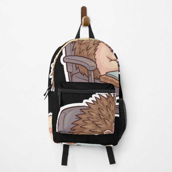 Item preview, Hedgehog Burnout Sticker – Emotionally Spiky Meme designed and sold by SoftAuraStudi0.
