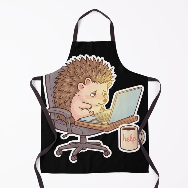Item preview, Hedgehog Burnout Sticker – Emotionally Spiky Meme designed and sold by SoftAuraStudi0.