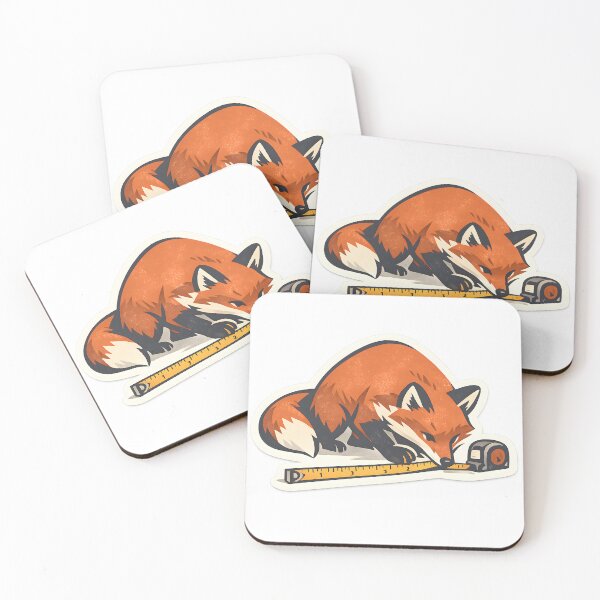 Item preview, Fox With Measuring Tape Artistic Design designed and sold by Naviora.