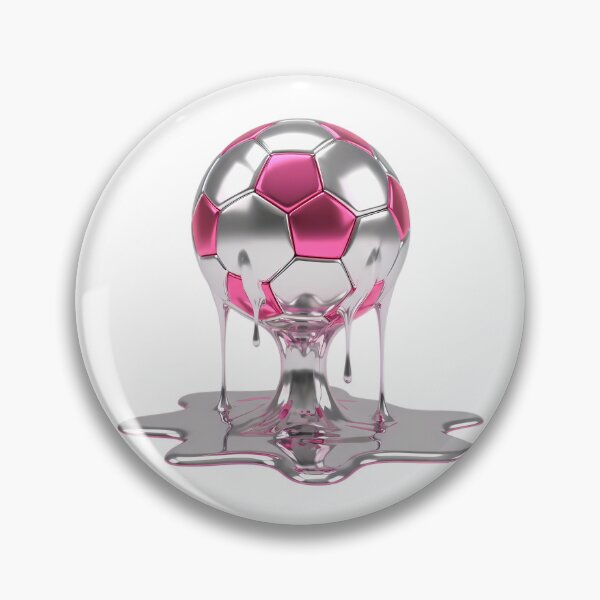 Item preview, Liquid Metallic Chrome Melting Soccer Ball Drip designed and sold by DripCultureLab.