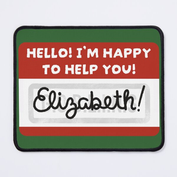 Item preview, Elizabeth Name Tag designed and sold by GOBLINSPodcast.