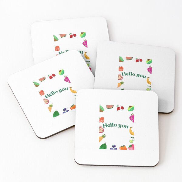 Item preview, ‘Hello you’ fruity background @Canva designed and sold by LozzyARTs26.