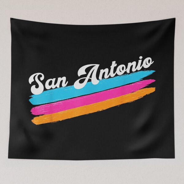 Item preview, Retro San Antonio Texas Vintage Brush Stroke Stripes Colorful Souvenir Graphic designed and sold by KrystinaGiGi.