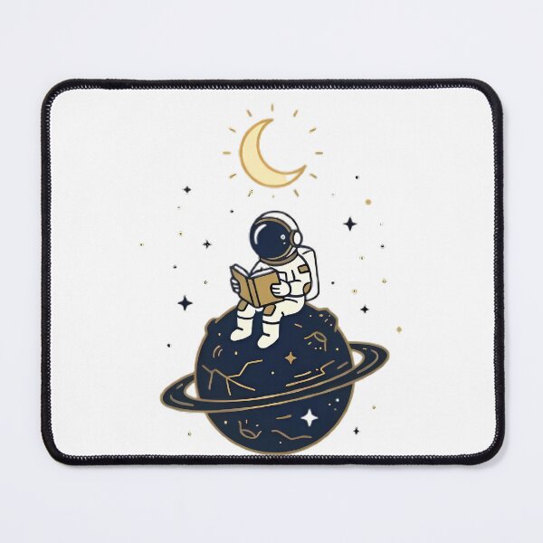 Item preview, Astronaut Reading Book on Saturn Planet designed and sold by DREZKO.