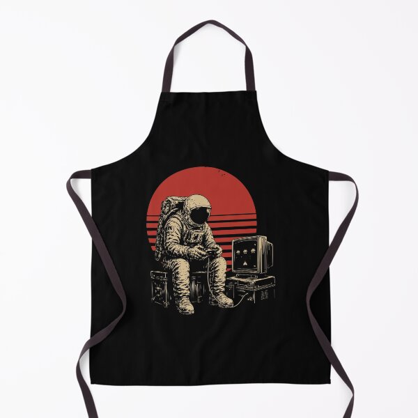 Item preview, Space Astronaut Playing Vintage Video Games designed and sold by BrownHorse90s.