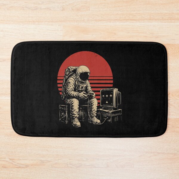 Item preview, Space Astronaut Playing Vintage Video Games designed and sold by BrownHorse90s.