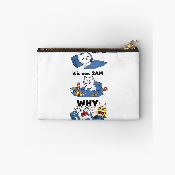 Item preview, Just 5 More Minutes 2AM Why Funny Cat Sleep Humor Gift designed and sold by irfanshikh.