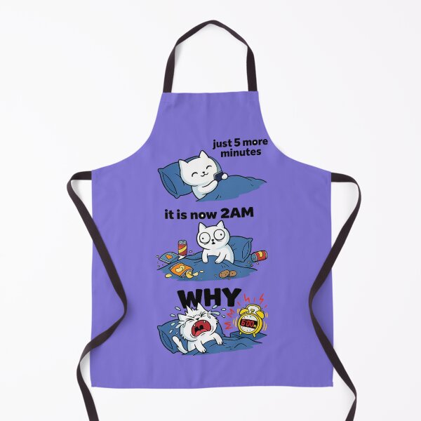 Item preview, Just 5 More Minutes 2AM Why Funny Cat Sleep Humor Gift designed and sold by irfanshikh.