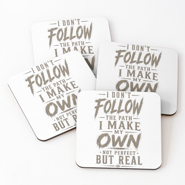 Item preview, I Don't Follow the Path I Make My Own – Motivational Rebel Quote Typography T-Shirt designed and sold by NBT-NOVA.