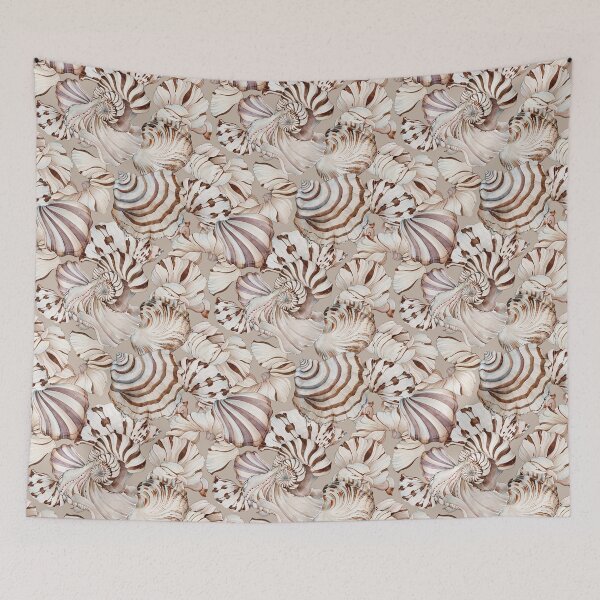 Item preview, Vintage Coastal Seashell Pattern designed and sold by EmmasStory.