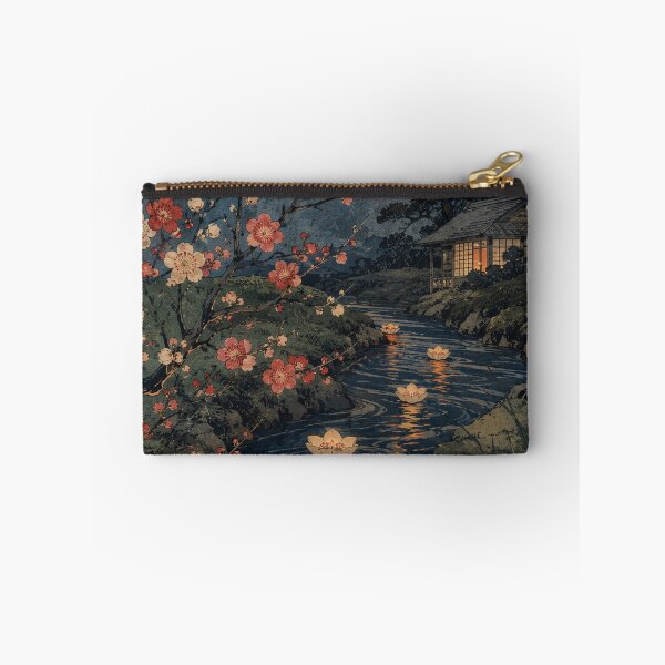 Item preview, Lantern River Drift - Vintage Japanese Spring Festival Ukiyo-e Woodblock designed and sold by bapupa.