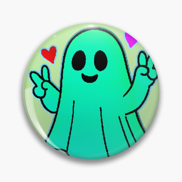 Item preview, Kawaii Ghost Peace Love Spooky Cute Hearts designed and sold by AstronautMerch.