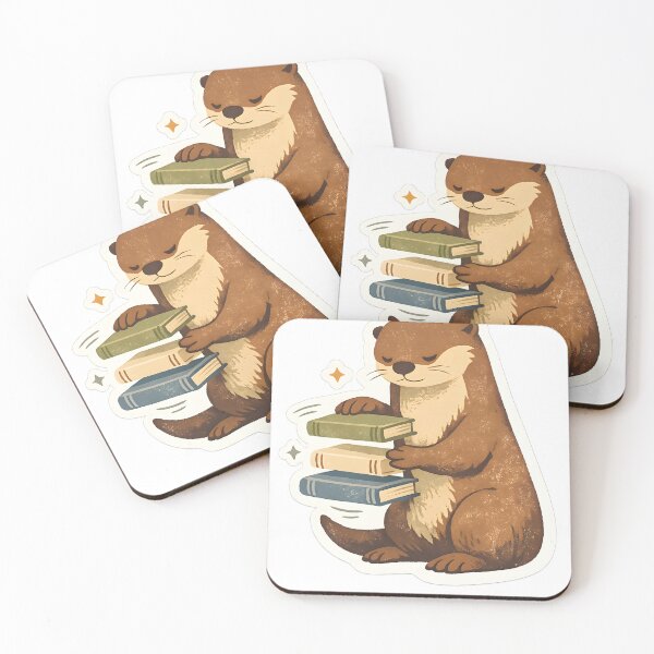 Item preview, Otter Organizing Books Minimal Design designed and sold by Naviora.