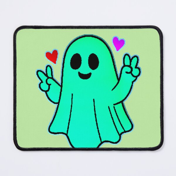 Item preview, Kawaii Ghost Peace Love Spooky Cute Hearts designed and sold by AstronautMerch.
