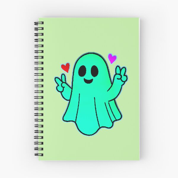 Item preview, Kawaii Ghost Peace Love Spooky Cute Hearts designed and sold by AstronautMerch.