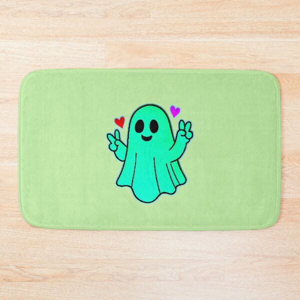 Item preview, Kawaii Ghost Peace Love Spooky Cute Hearts designed and sold by AstronautMerch.