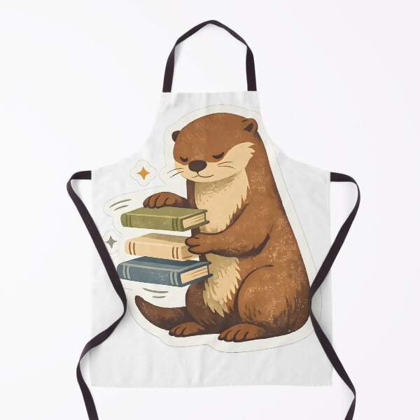 Item preview, Otter Organizing Books Minimal Design designed and sold by Naviora.