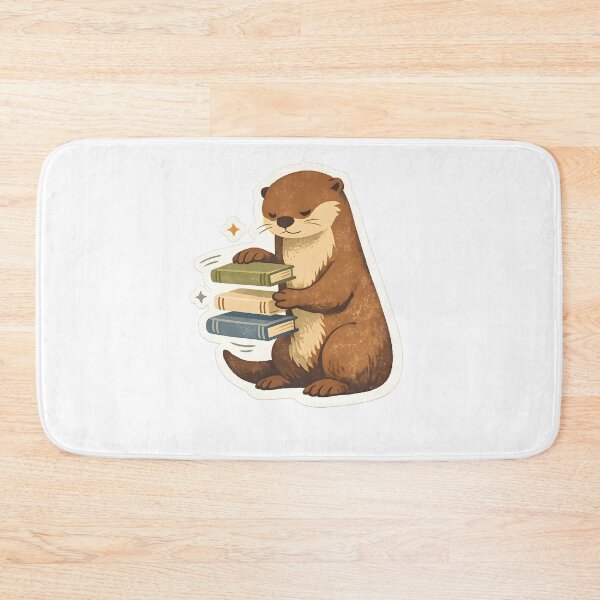 Item preview, Otter Organizing Books Minimal Design designed and sold by Naviora.