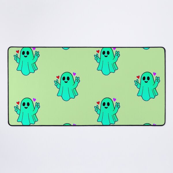 Item preview, Kawaii Ghost Peace Love Spooky Cute Hearts designed and sold by AstronautMerch.