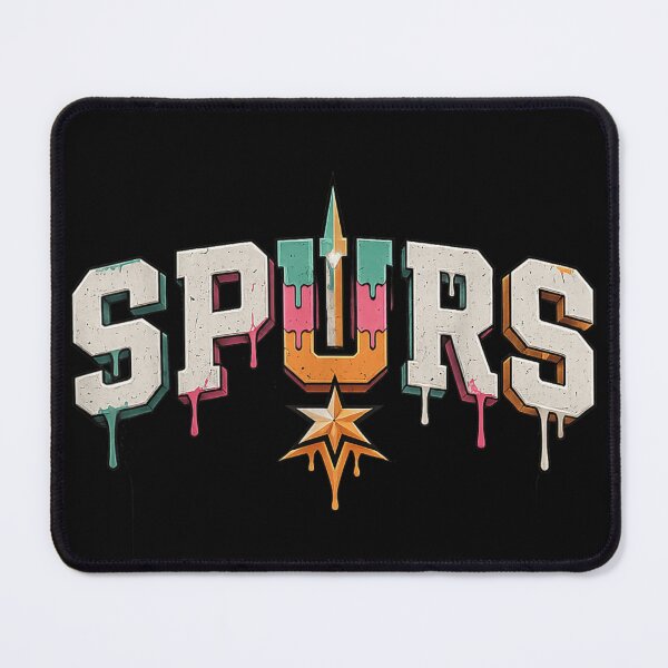 Item preview, San Antonio Basketball Spurs Fiesta Colors Melting Drip Star Logo Graphic designed and sold by Daisy Grimes.