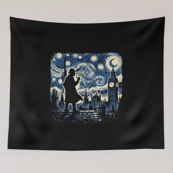 Item preview, Starry Night Big Ben Silhouette The Adventures of Sherlock Holmes designed and sold by Fenay Designs.