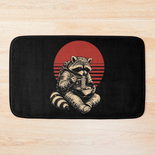 Item preview, Astronaut Raccoon Eating Ramen Noodles designed and sold by BrownHorse90s.