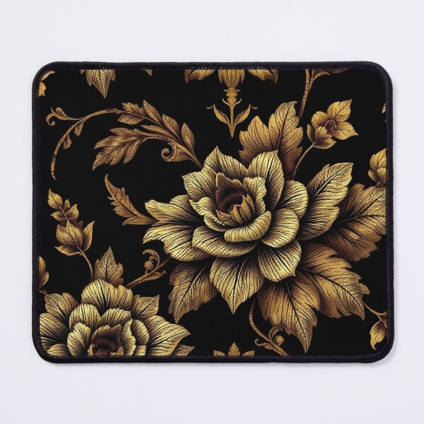 Item preview, Ornate Gold Floral Vintage Pattern designed and sold by IntelliMindDesigns.