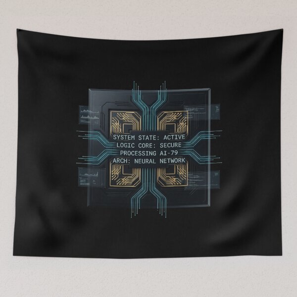 Item preview, Neural Logic Core Futuristic AI Processor designed and sold by Global-Command.