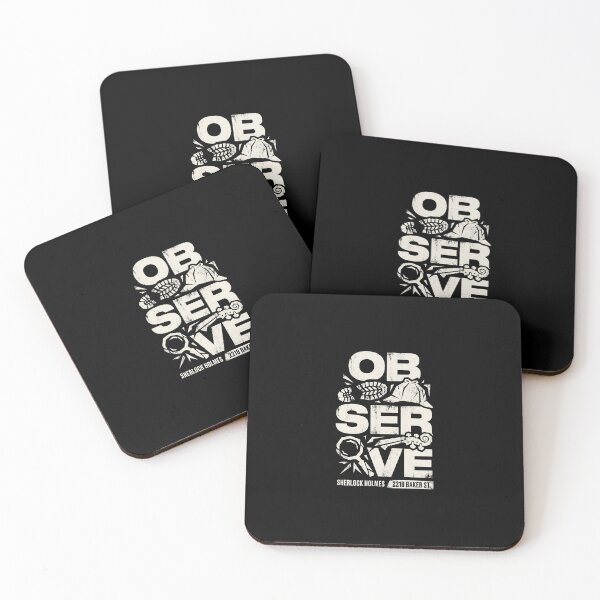 Item preview, Observe 221B Baker St Sherlock Holmes Grunge Stencil Art designed and sold by Fenay Designs.
