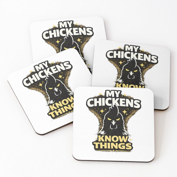 Item preview, My Chickens Know Things Funny Chicken Lover Design designed and sold by PatiImagination.