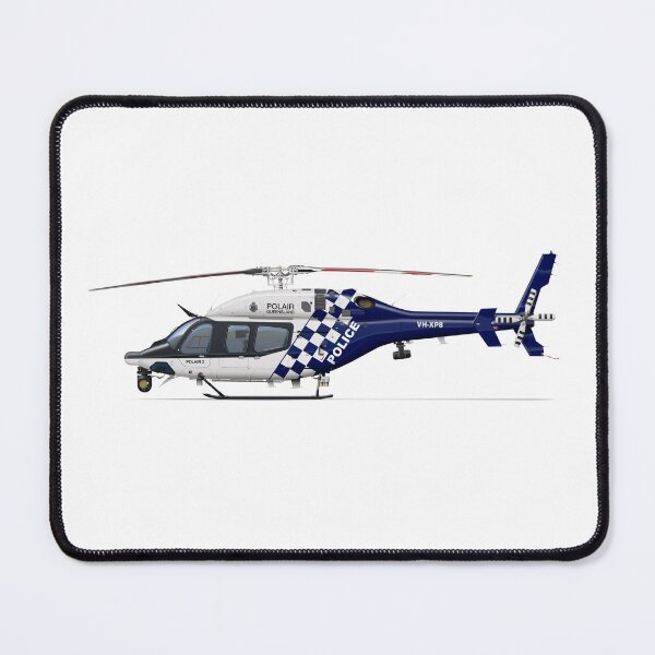 Item preview, BELL 429 VH-XP9 QLDPOLAIR 2025 designed and sold by Grubby Fingers Aircraft Illustration.