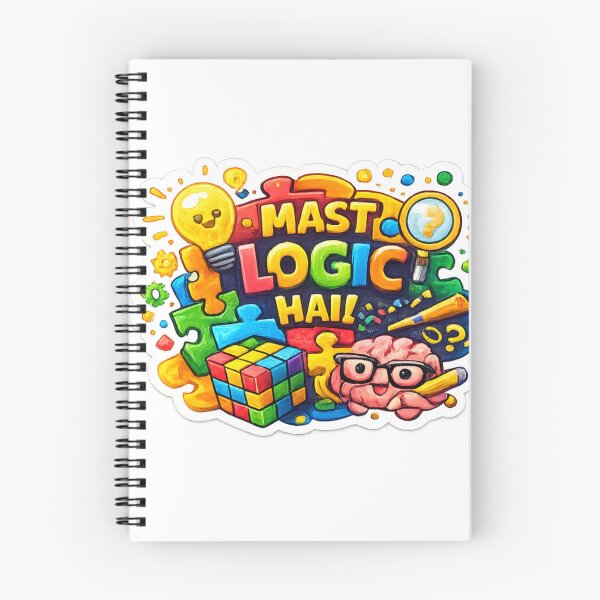 Item preview, Mast Logic Hai! – Funny Puzzle Brain Sticker designed and sold by Jyotisima8929.