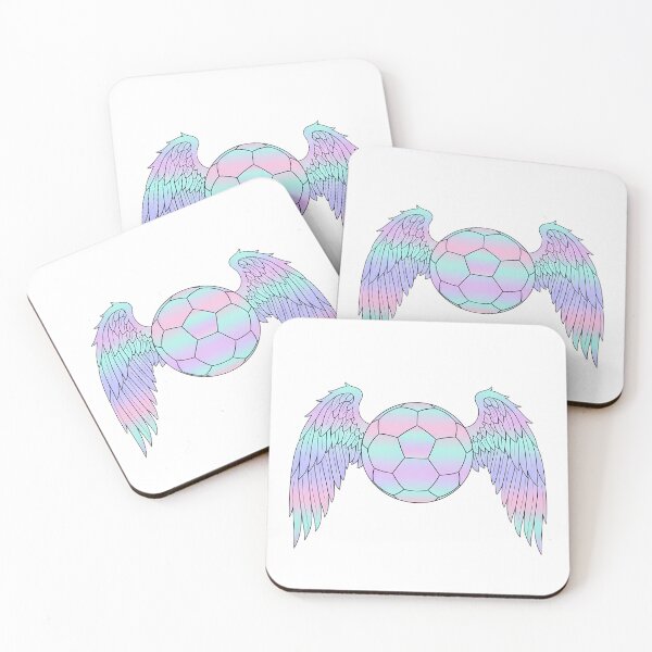 Item preview, Aesthetic Angel Wings Soccer Pastel Gradient designed and sold by DripCultureLab.