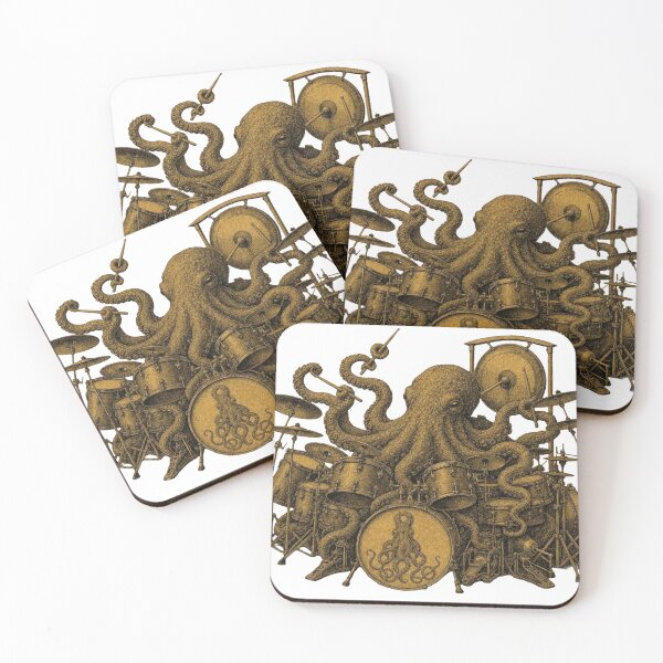 Item preview, Octopus Drummer Playing Complex Jazz Drums designed and sold by DuomoDesign.