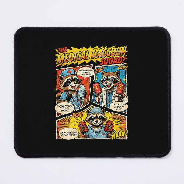 Item preview, Medical Raccoon Squad Funny Nurse Doctor designed and sold by graphixpolash.