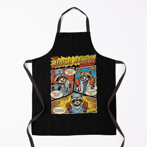 Item preview, Medical Raccoon Squad Funny Nurse Doctor designed and sold by graphixpolash.