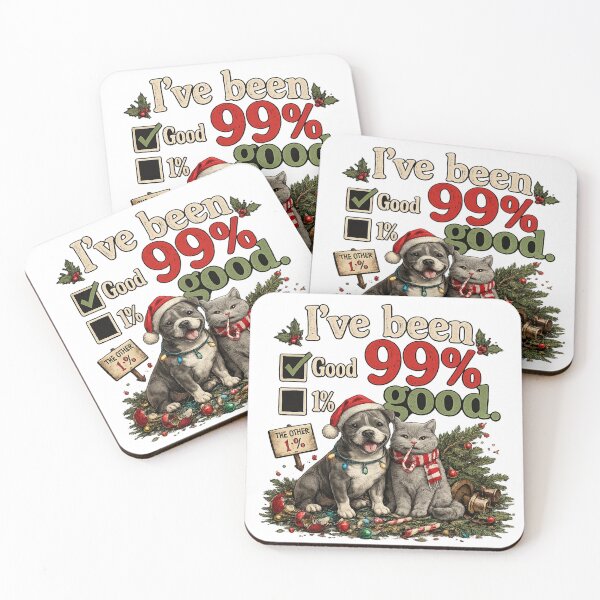 Item preview, I've Been 99% Good Christmas Dog & Cat Funny Holiday Shirt designed and sold by TheNyneShop.