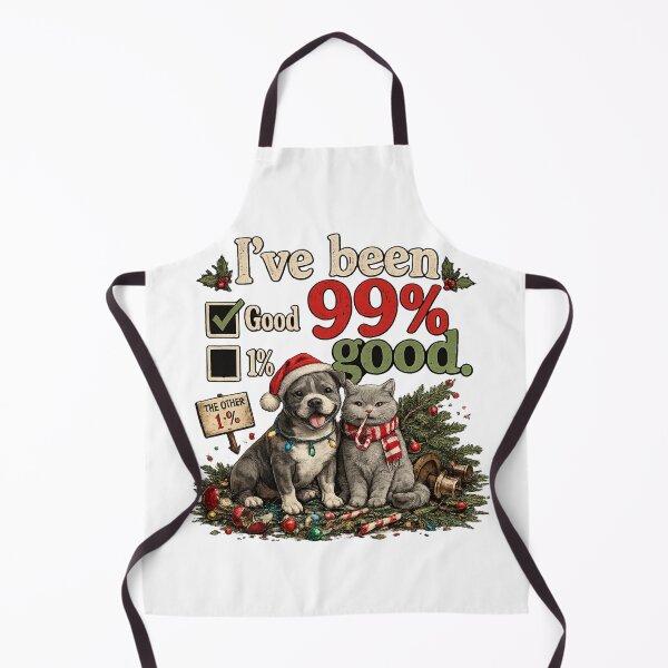 Item preview, I've Been 99% Good Christmas Dog & Cat Funny Holiday Shirt designed and sold by TheNyneShop.
