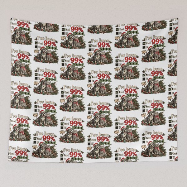 Item preview, I've Been 99% Good Christmas Dog & Cat Funny Holiday Shirt designed and sold by TheNyneShop.