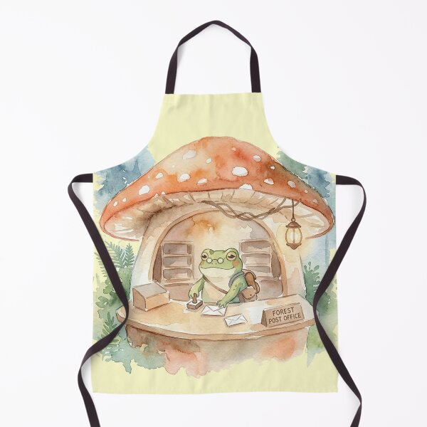 Item preview, Cozy Frog Postman Watercolor Art designed and sold by GrabaHuk.
